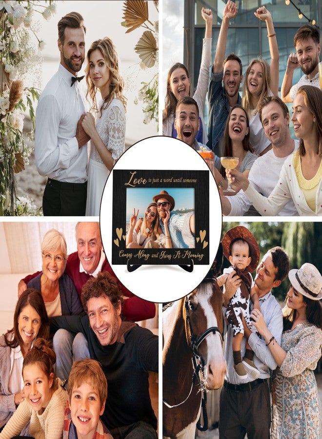 KFNER Love Picture Frame, Love Frames for Couples, Valentine's Day Photo Frame Gifts for Couples Newlyweds Wife Husband Engaged Couples Girlfriend Boyfriend, Anniversary Wedding Gifts for Her Him -27 - Image 4
